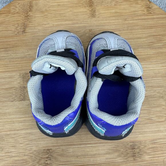 Nike Air Max 95 Shoes Boys 3C Grey Blue Teal Black Mesh Sneakers 905462-023 OG - Picture 5 of 8